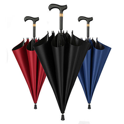 Multi Functional Walking Cane Umbrella Anti Slip For Elderly