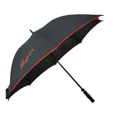60-inch Promotional Manual Straight Umbrella with Fiberglass Frame and Waterproof Canopy