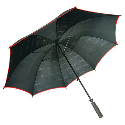 60-inch Promotional Manual Straight Umbrella with Fiberglass Frame and Waterproof Canopy