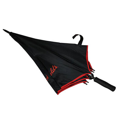 60-inch Promotional Manual Straight Umbrella with Fiberglass Frame and Waterproof Canopy
