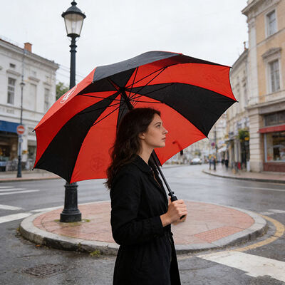 54-inch Promotional Golf Umbrella with Fiberglass Ribs and 3-Year Warranty