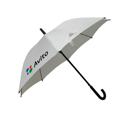 Avito White Straight Umbrella With Long Handle 120cm Diameter