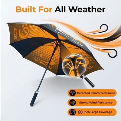Professional sports golf umbrella 60-inch automatic opening