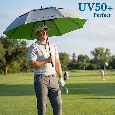 68 Inch Professional Golf Umbrella with Windproof and UV50+ Protection for All Weather