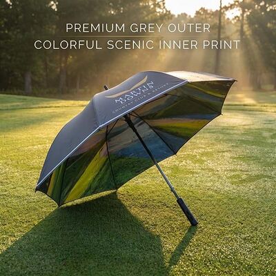 60" Custom Color Golf Umbrella with UV50+ Protection & Custom Club Logo
