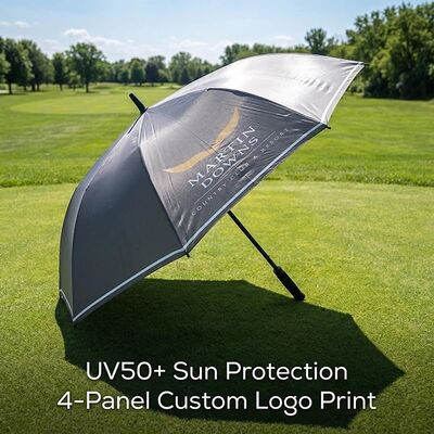 60" Custom Color Golf Umbrella with UV50+ Protection & Custom Club Logo