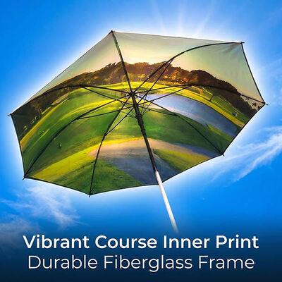 60" Custom Color Golf Umbrella with UV50+ Protection & Custom Club Logo