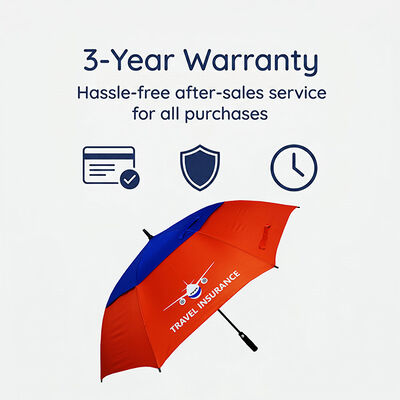 Red and Blue Color Automatic Open Umbrella