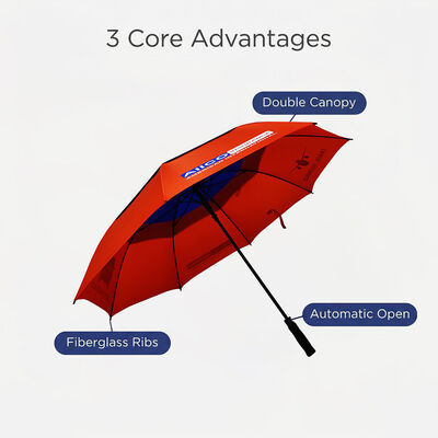 Red and Blue Color Automatic Open Umbrella
