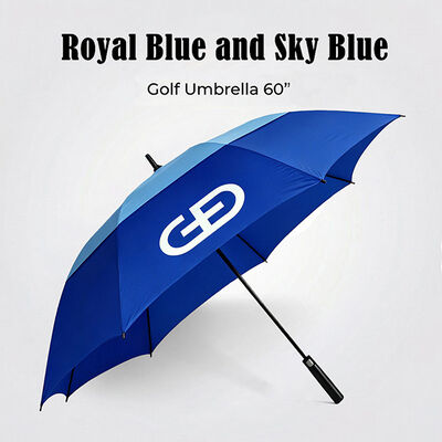 Windproof Royal Blue Golf Umbrella