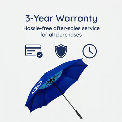 Windproof Royal Blue Golf Umbrella