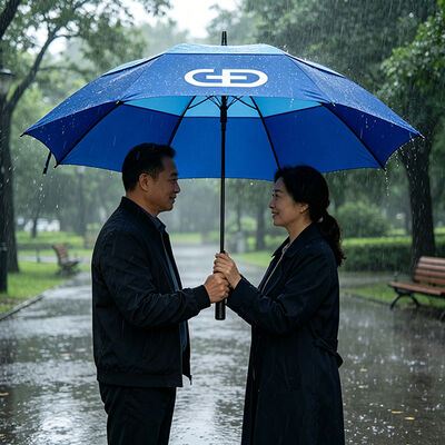Windproof Royal Blue Golf Umbrella