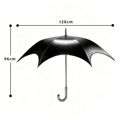 Gothic black long handle umbrella