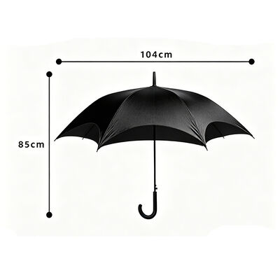 Gothic black long handle umbrella