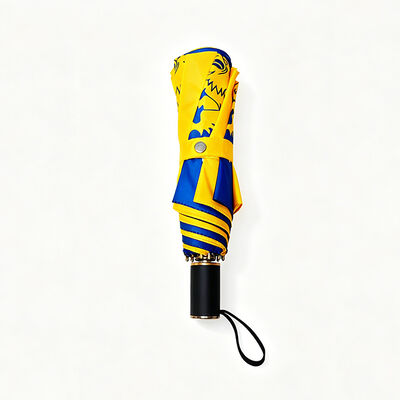 21 Inch Sublimation Printed Aluminum Frame Promotional Folding Umbrella for School Charity Fundraising
