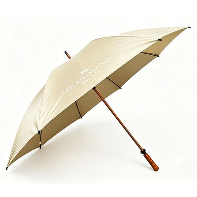 Custom 60 Inch Wooden Handle Windproof Umbrella