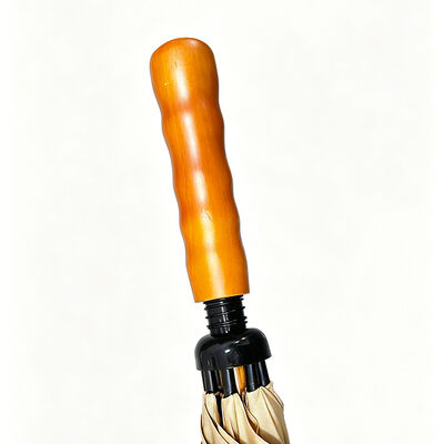 Custom 60 Inch Wooden Handle Windproof Umbrella