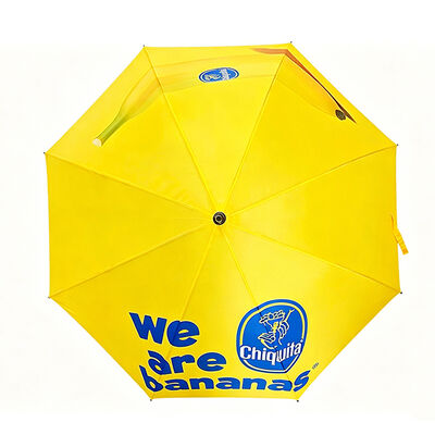Custom Promotional Golf Umbrella with Full-Color Sublimation Print, Fiberglass Shaft & Ribs, and 3-Year Warranty