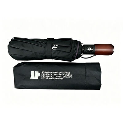 Custom Printed Logo Umbrellas Auto Foldable Umbrella