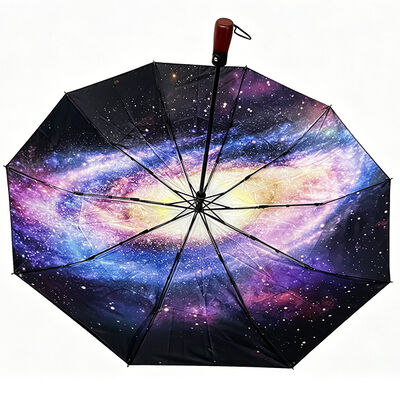 Custom Printed Logo Umbrellas Auto Foldable Umbrella