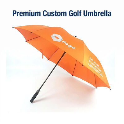 60" Auto Fiberglass Golf Umbrella Custom Logo For Nigeria Business Gifts
