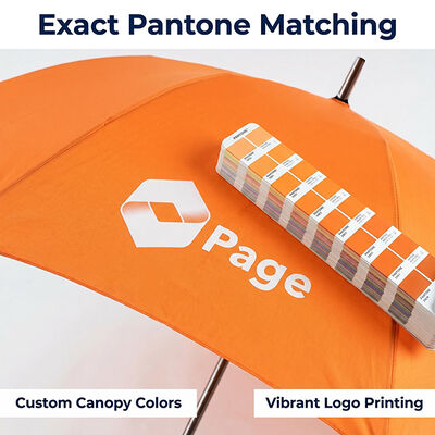 60" Auto Fiberglass Golf Umbrella Custom Logo For Nigeria Business Gifts