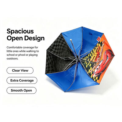 Waterproof Kids 2 Fold Cartoon Umbrella