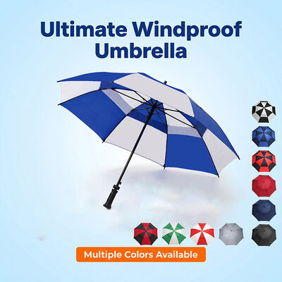 60 Inch Vented Double Canopy Auto Open Golf Umbrella
