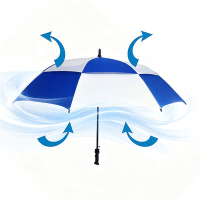 60 Inch Vented Double Canopy Auto Open Golf Umbrella