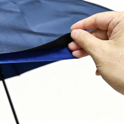 Semi-Automatic Folding Umbrella with Full Fiberglass Frame, 80 km/h Windproof and Double Layer Canopy