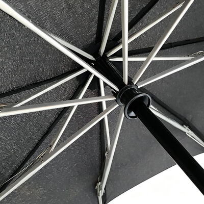 Automatic Folding Umbrella with Built-in LED Flashlight Night Reflective Strips and Aluminum Fiberglass Frame