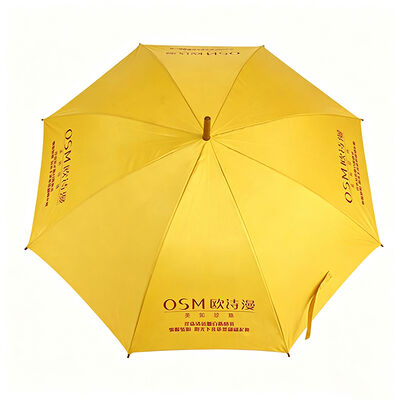 Low Cost Promotional Umbrella with Customized Logo 103cm Canopy Diameter and Silver Coated Polyester