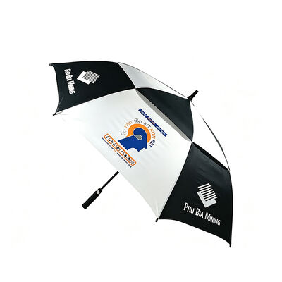 Custom 60 Inch Fiberglass Frame Windproof Design Golf Umbrella for Corporate Gifts