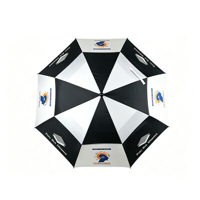 Custom 60 Inch Fiberglass Frame Windproof Design Golf Umbrella for Corporate Gifts