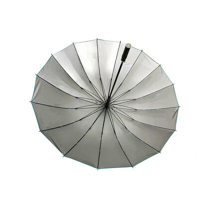 16 Ribs Custom Color Golf Umbrella with Leather Handle for Promotional Use