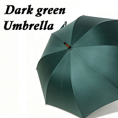 Quality UK Classic Straight Umbrella with 103 cm Canopy Diameter, Fiberglass Rib and Wood Shaft, Wind Resistance up to 25 mph