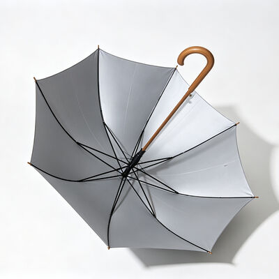 Quality UK Classic Straight Umbrella with 103 cm Canopy Diameter, Fiberglass Rib and Wood Shaft, Wind Resistance up to 25 mph