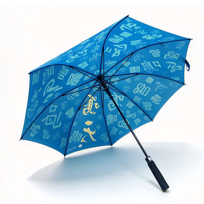 54 Inch Automatic Open Golf Umbrella Custom Printed Promotional Umbrella with 360 Degree Full Print for School Charity Events