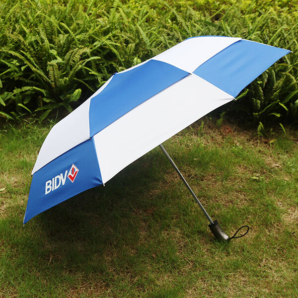Sturdy 25-inch Folding Promotional Umbrella with Fiberglass Ribs and 3-year Warranty Custom-made for Vietnam