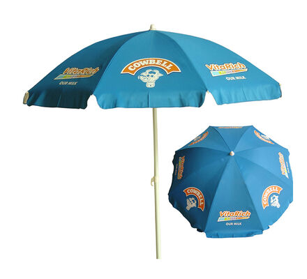Promotional UV Protection Waterproof Beach Umbrella 7 Feet With Steel Frame