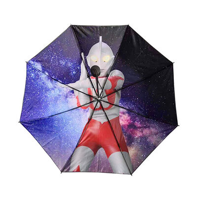 Ultraman 21-calowy kompaktowy parasole 3 składane ręczne parasole otwarte