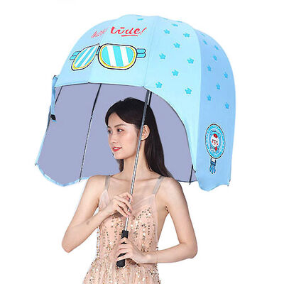 Waterproof Creative Umbrellas Two Size Helmet Shaped Umbrella 55cm 73cm Width